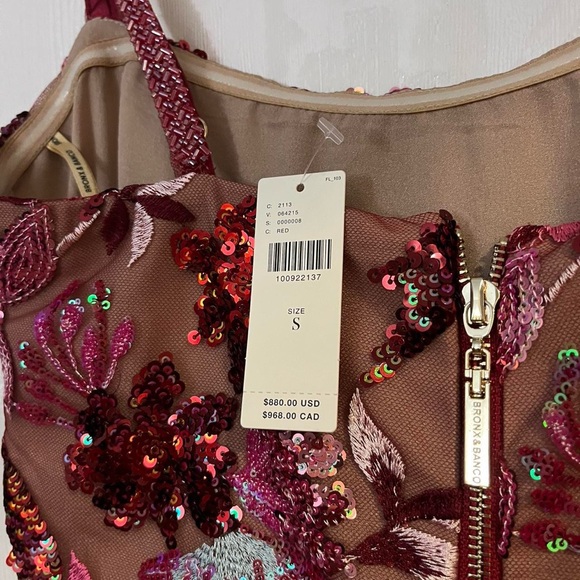 Bronx and Banco Dahlia Leona Embroidered Sparkling Gown - Picture 6 of 6